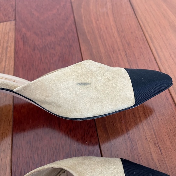 AUTHENTIC Chanel Suede Pointed Toe Kitten Heels 38 - Picture 13 of 13